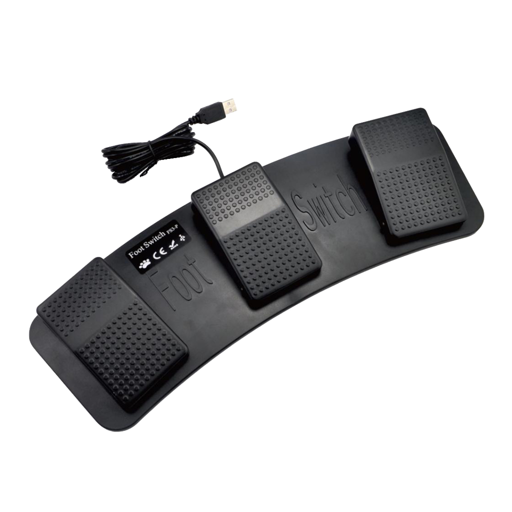 Usb Foot Pedal Gaming - Interruptor de Control de Pedal Triple