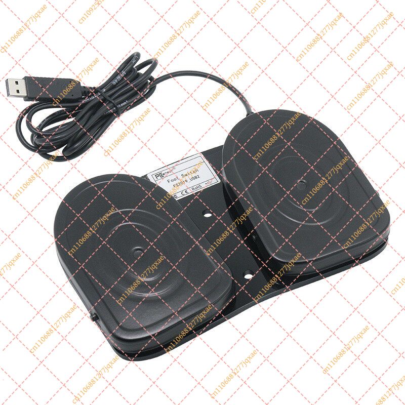 Usb Foot Pedal Gaming - Controlador de Pedal Metálico con Doble