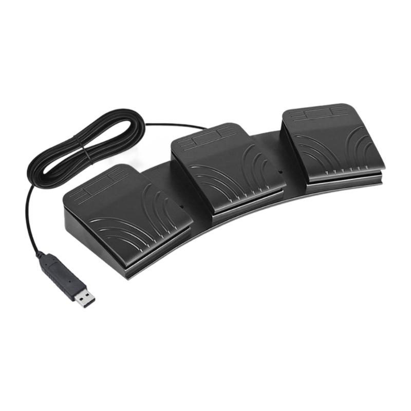 Usb Foot Pedal Gaming - Interruptores pie triples del pedal para