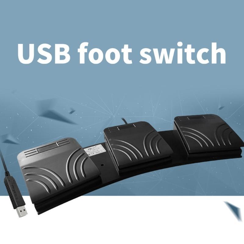 Pedal USB Y1UB con macros pers - Usb Foot Pedal Gaming reseña y precio