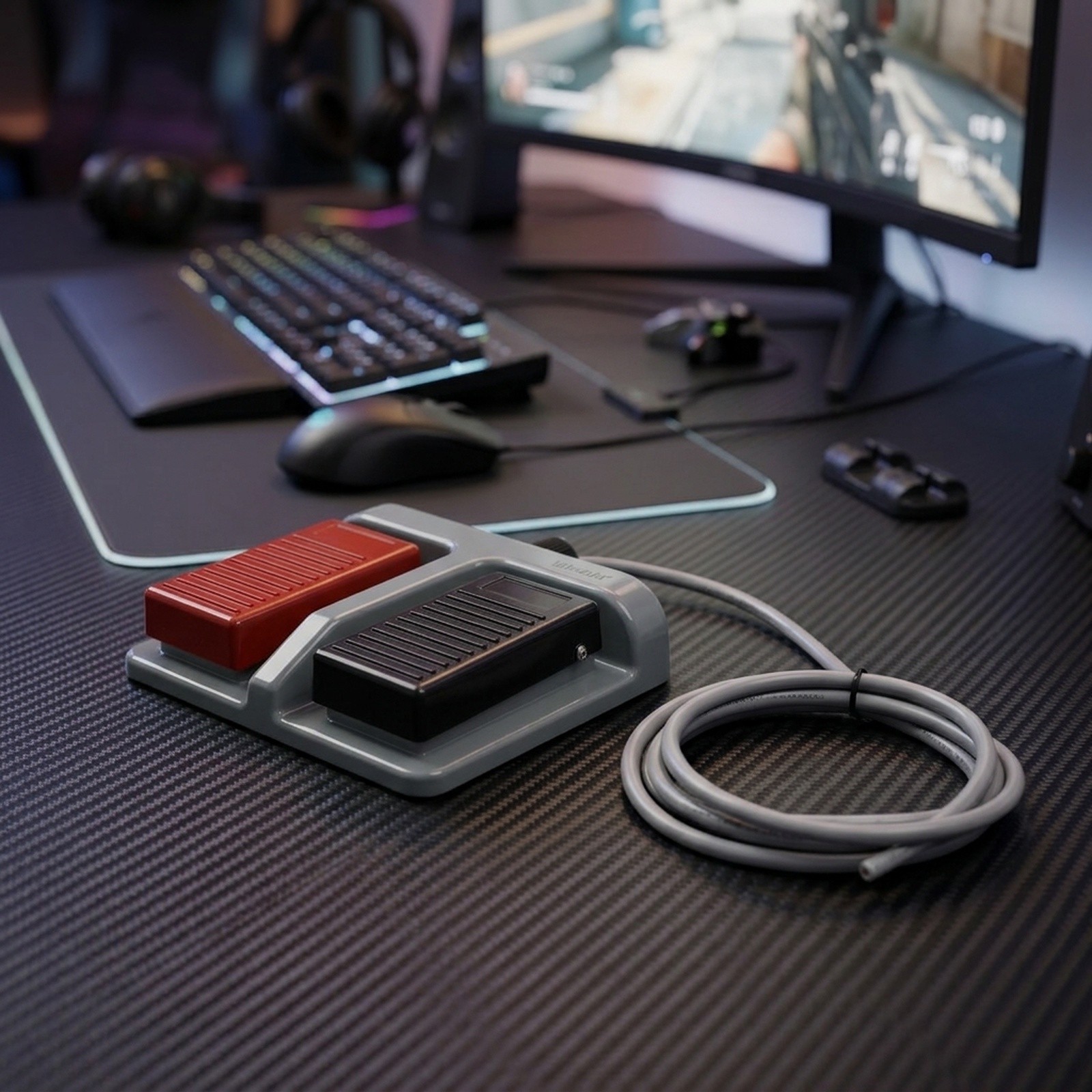 Controlador de pedal momentáne - Usb Foot Pedal Gaming reseña y precio